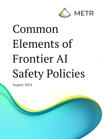 Common Elements of Frontier AI Safety Policies